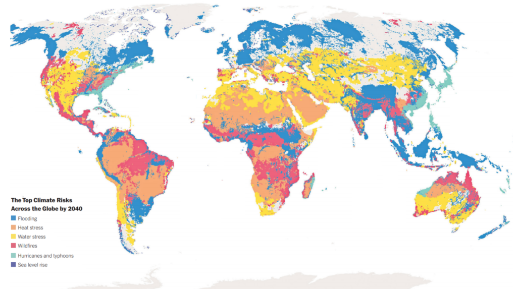 Global Climate Risks Map 2040